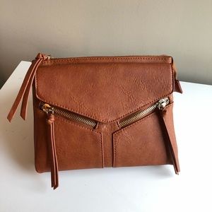 Congac Leather cross body bag